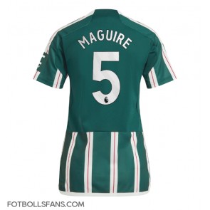 Manchester United Harry Maguire #5 Replika Bortatröja Damer 2023-24 Kortärmad